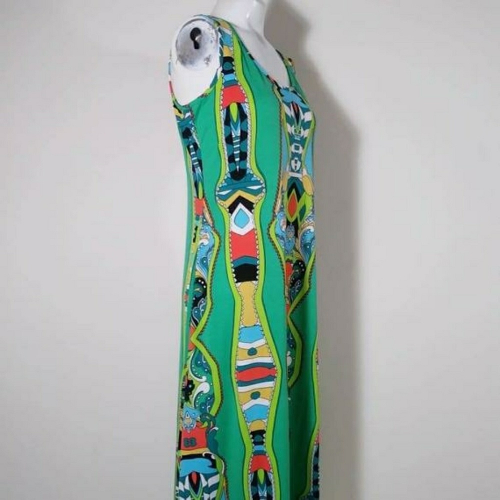 Vintage Pucci Print inspo Style 90s psychedelic mod Bold dress - Picture 4 of 8